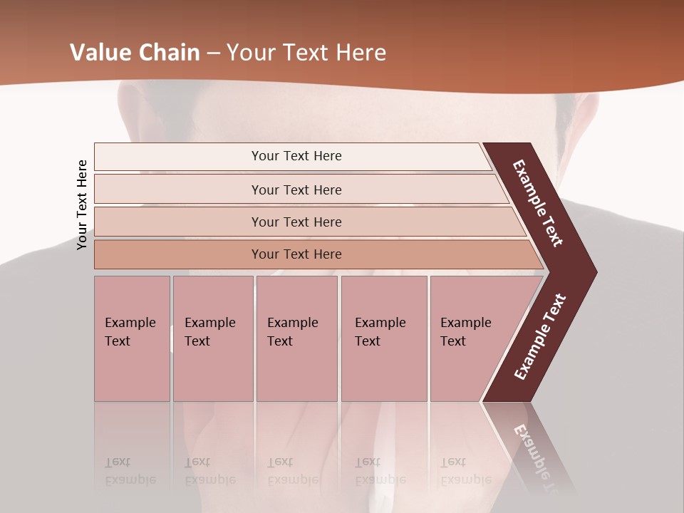 Business Table Businesswoman PowerPoint Template