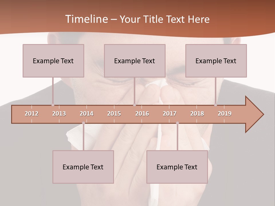 Business Table Businesswoman PowerPoint Template