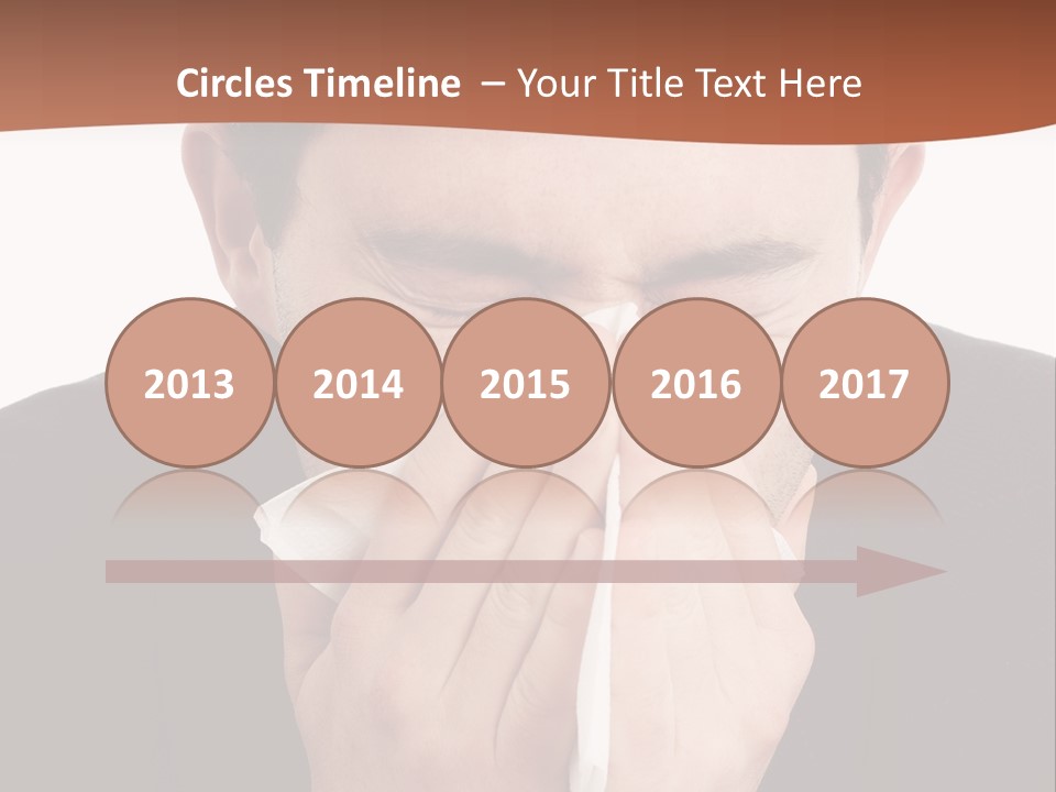 Business Table Businesswoman PowerPoint Template