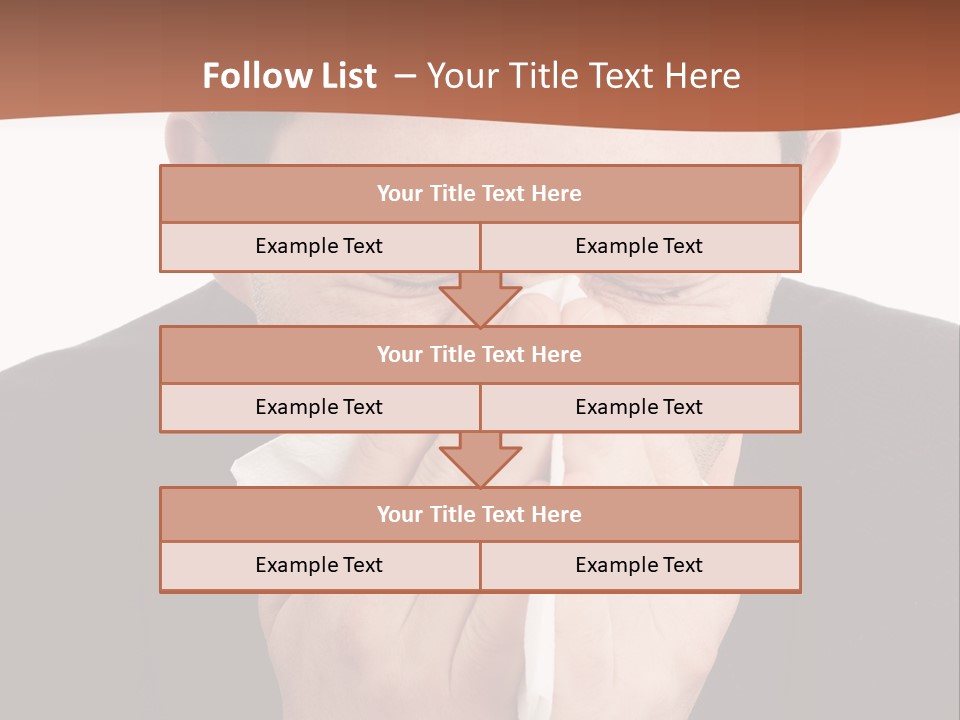 Business Table Businesswoman PowerPoint Template