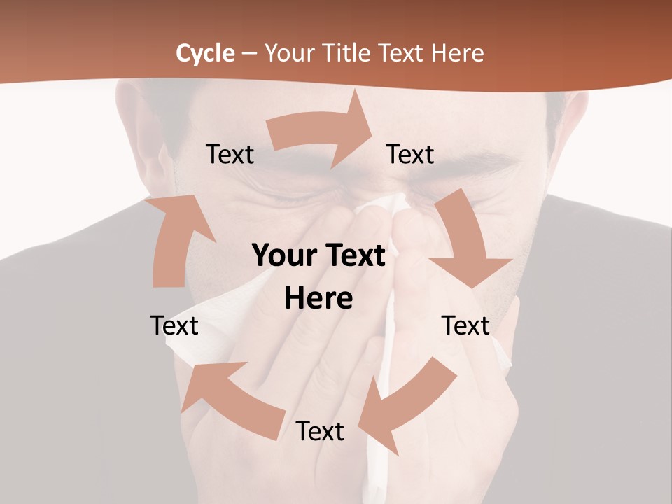 Business Table Businesswoman PowerPoint Template