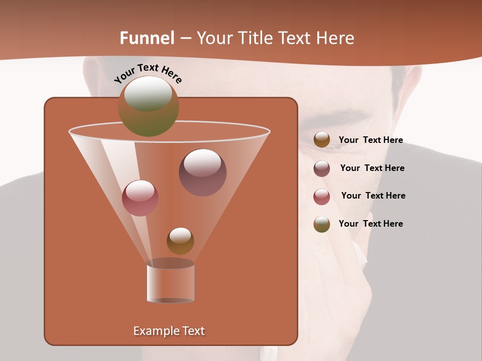 Business Table Businesswoman PowerPoint Template