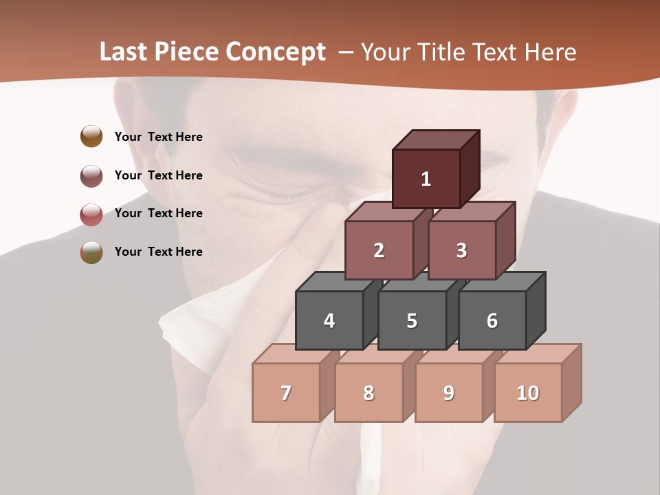 Business Table Businesswoman PowerPoint Template