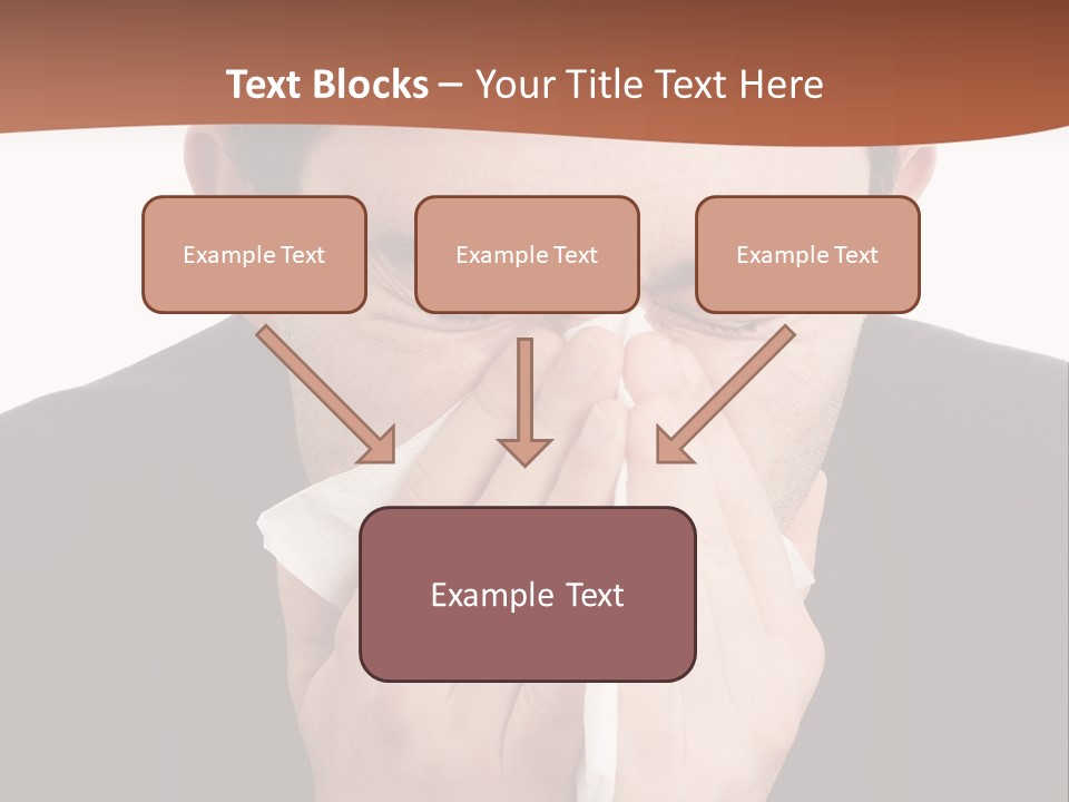 Business Table Businesswoman PowerPoint Template