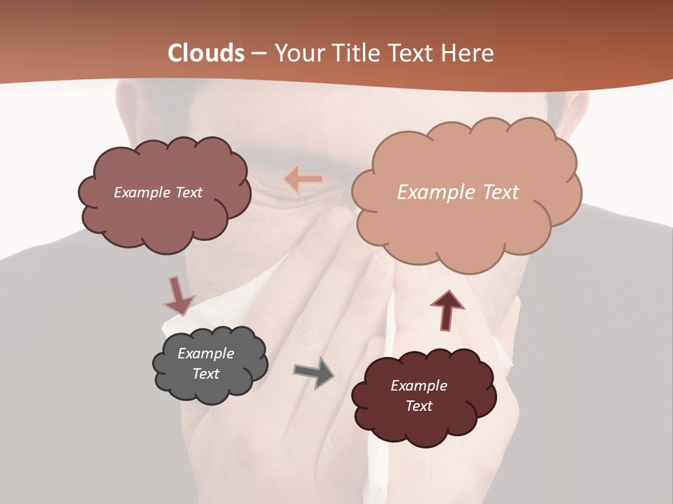 Business Table Businesswoman PowerPoint Template