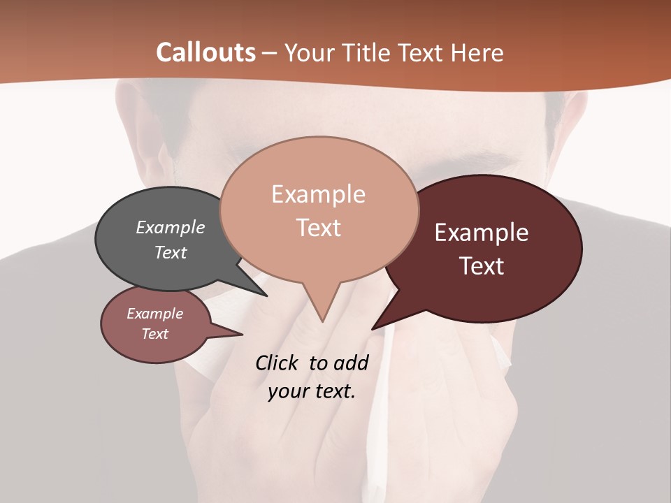 Business Table Businesswoman PowerPoint Template