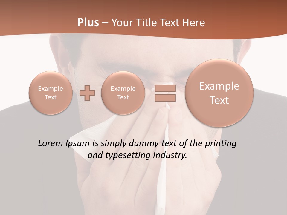 Business Table Businesswoman PowerPoint Template