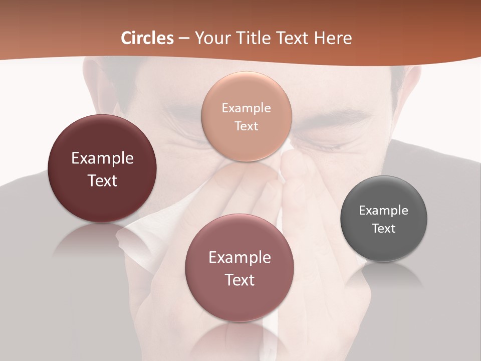 Business Table Businesswoman PowerPoint Template