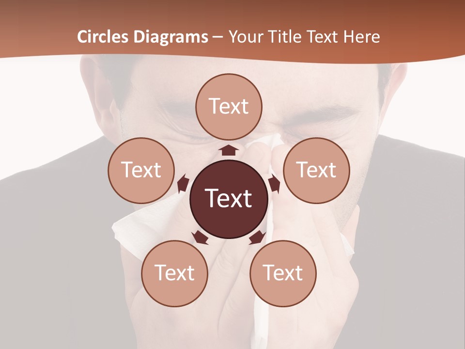 Business Table Businesswoman PowerPoint Template