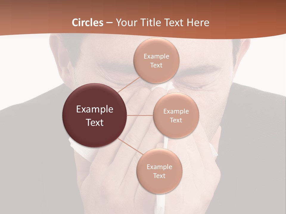 Business Table Businesswoman PowerPoint Template