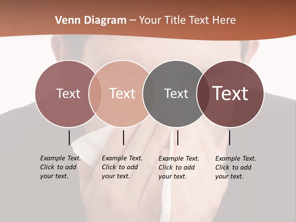 Business Table Businesswoman PowerPoint Template