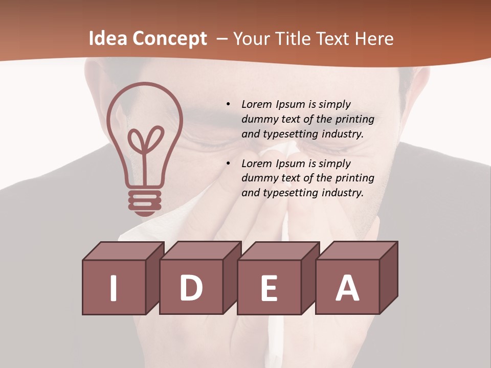 Business Table Businesswoman PowerPoint Template