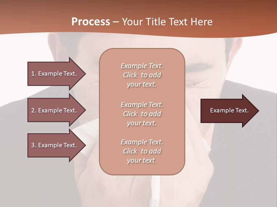 Business Table Businesswoman PowerPoint Template