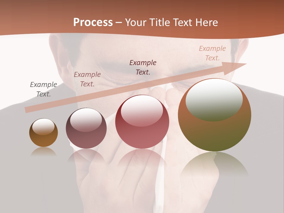 Business Table Businesswoman PowerPoint Template