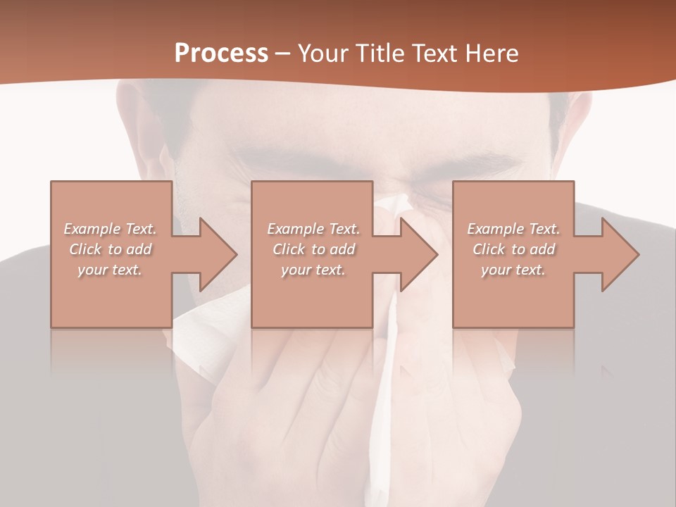 Business Table Businesswoman PowerPoint Template