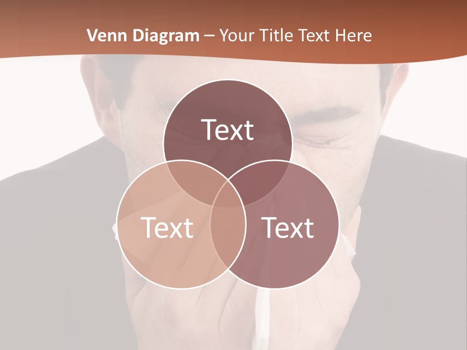 Business Table Businesswoman PowerPoint Template