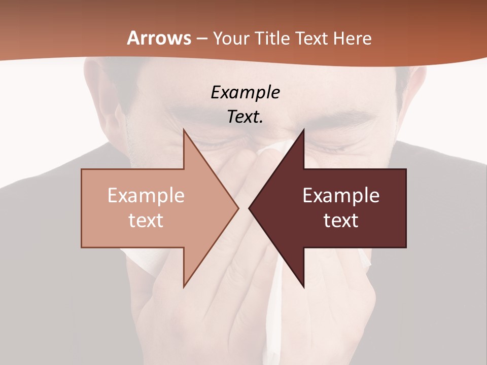 Business Table Businesswoman PowerPoint Template