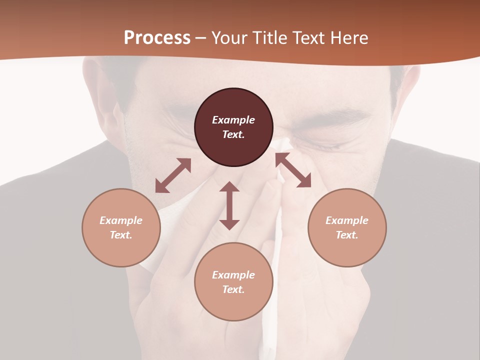 Business Table Businesswoman PowerPoint Template