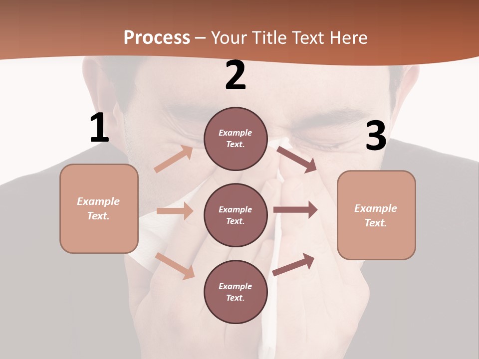 Business Table Businesswoman PowerPoint Template