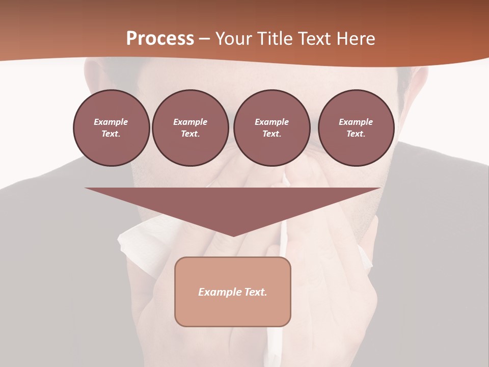 Business Table Businesswoman PowerPoint Template