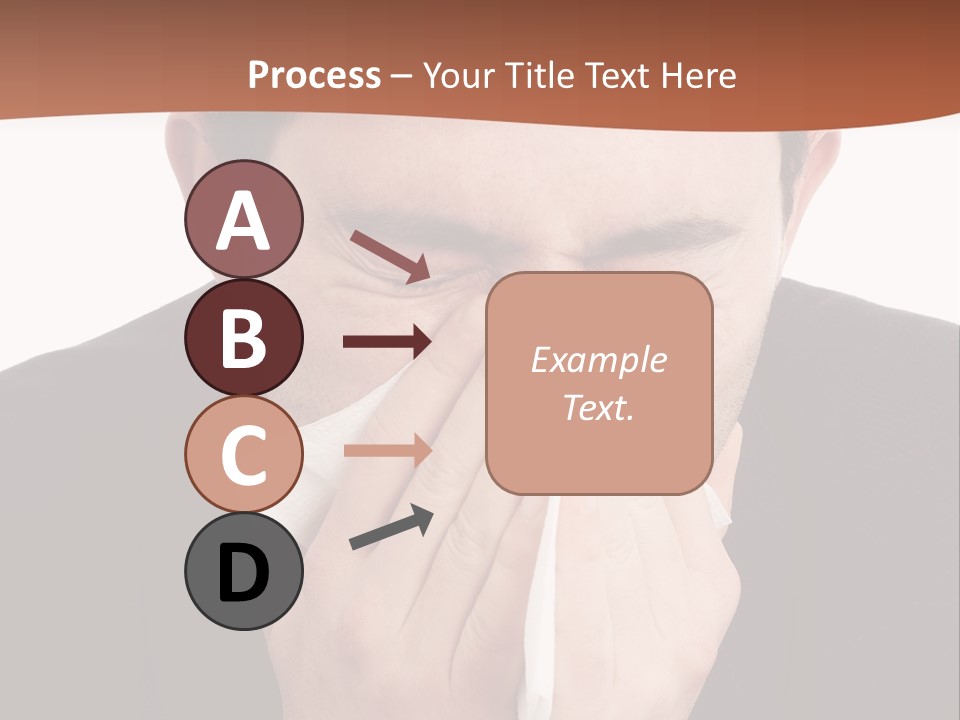 Business Table Businesswoman PowerPoint Template