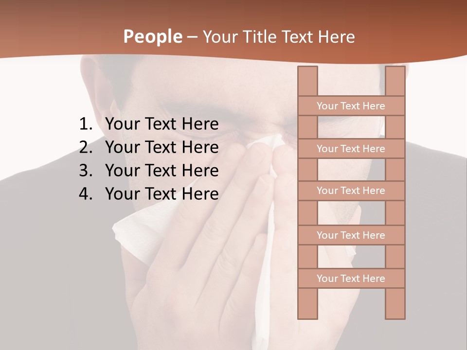 Business Table Businesswoman PowerPoint Template