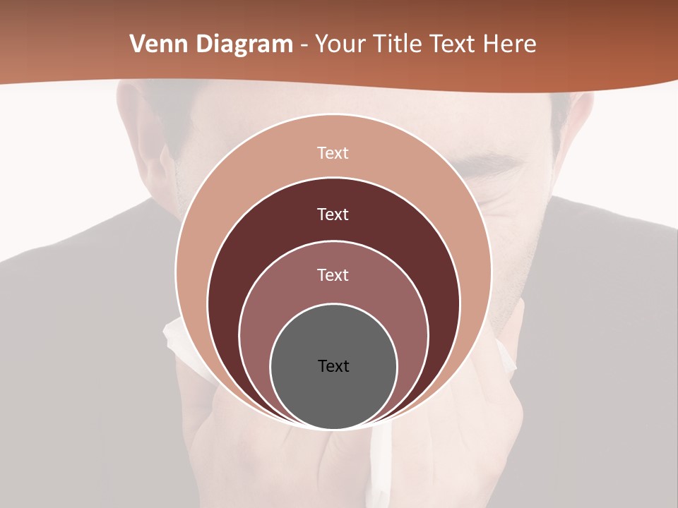 Business Table Businesswoman PowerPoint Template