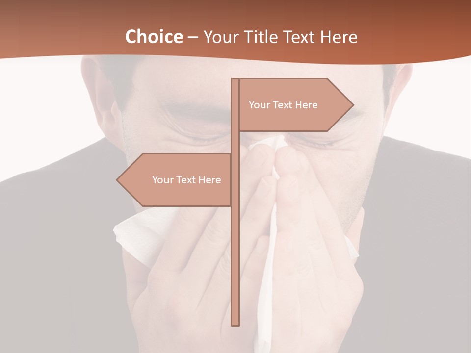 Business Table Businesswoman PowerPoint Template