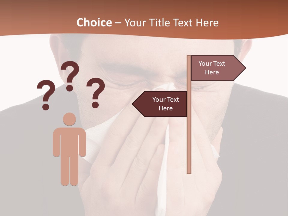 Business Table Businesswoman PowerPoint Template