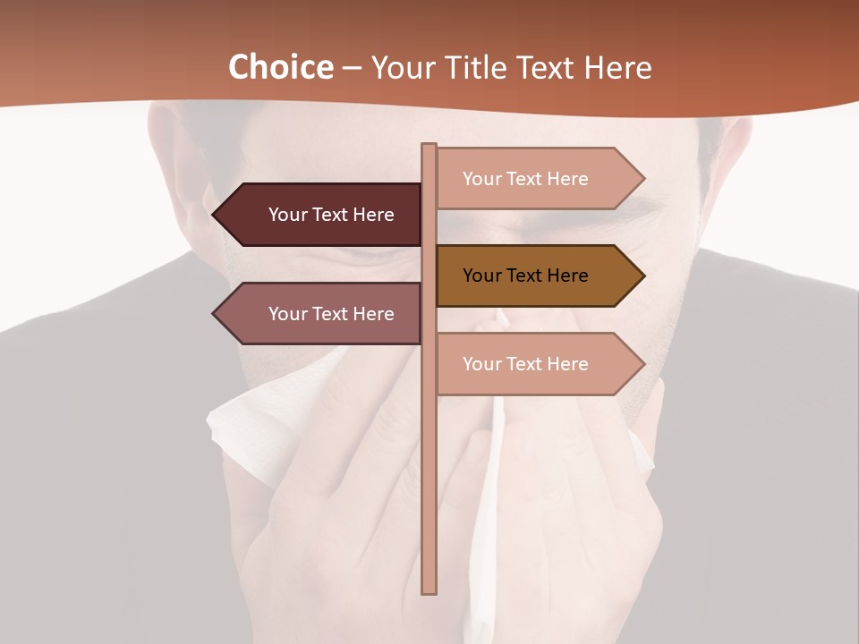 Business Table Businesswoman PowerPoint Template