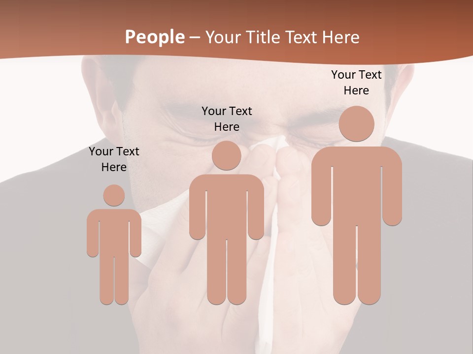 Business Table Businesswoman PowerPoint Template