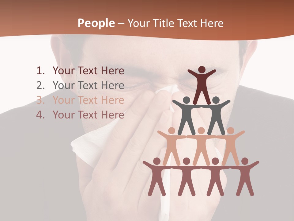 Business Table Businesswoman PowerPoint Template