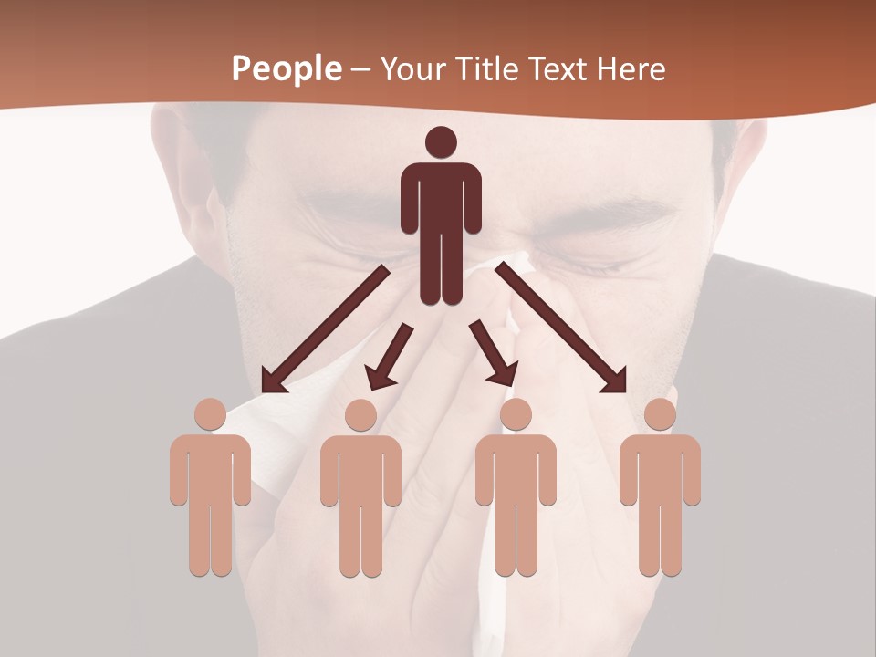 Business Table Businesswoman PowerPoint Template