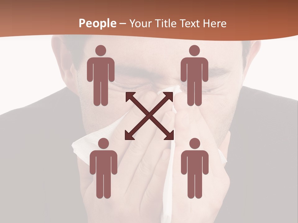 Business Table Businesswoman PowerPoint Template