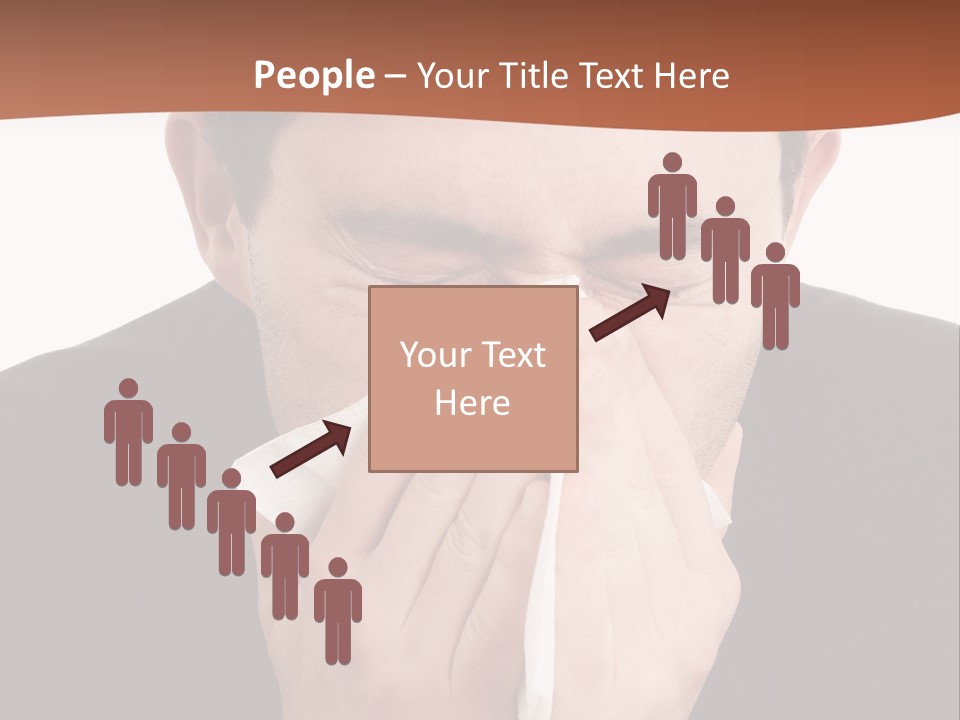 Business Table Businesswoman PowerPoint Template