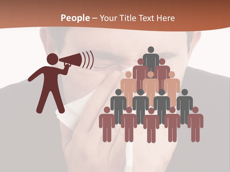 Business Table Businesswoman PowerPoint Template