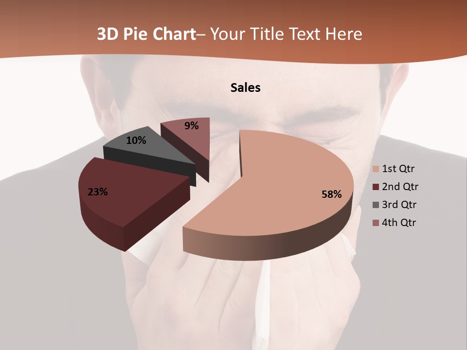 Business Table Businesswoman PowerPoint Template