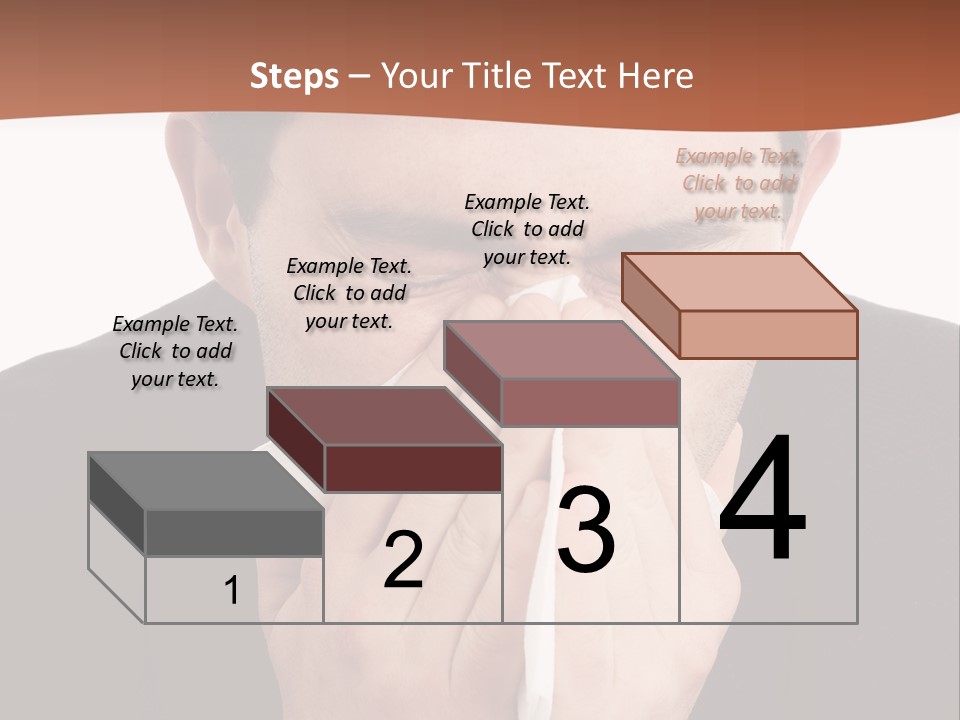 Business Table Businesswoman PowerPoint Template