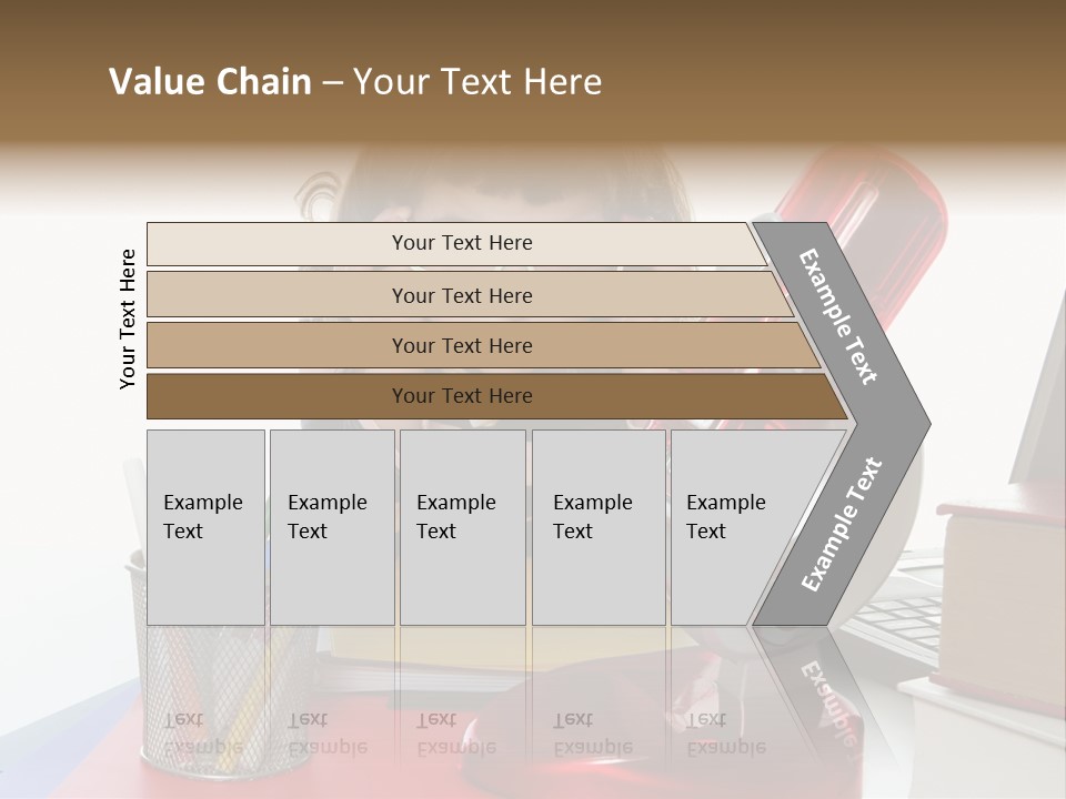 Study White Stationary PowerPoint Template