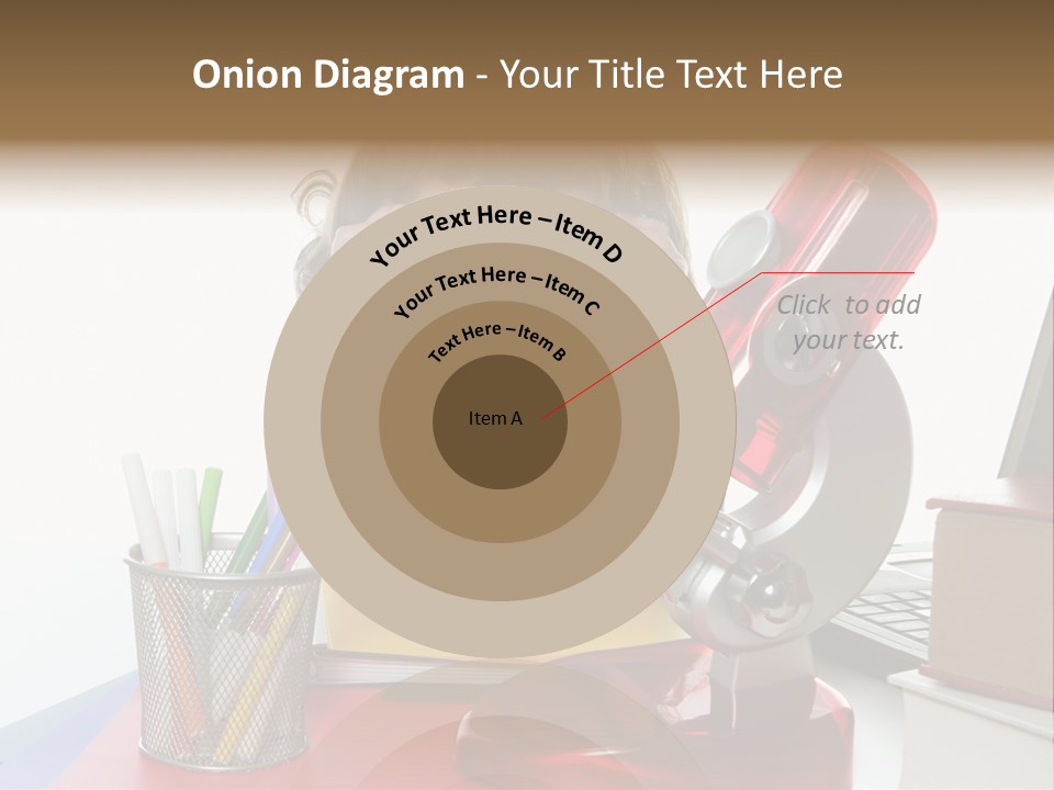 Study White Stationary PowerPoint Template