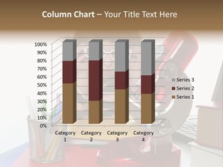 Study White Stationary PowerPoint Template