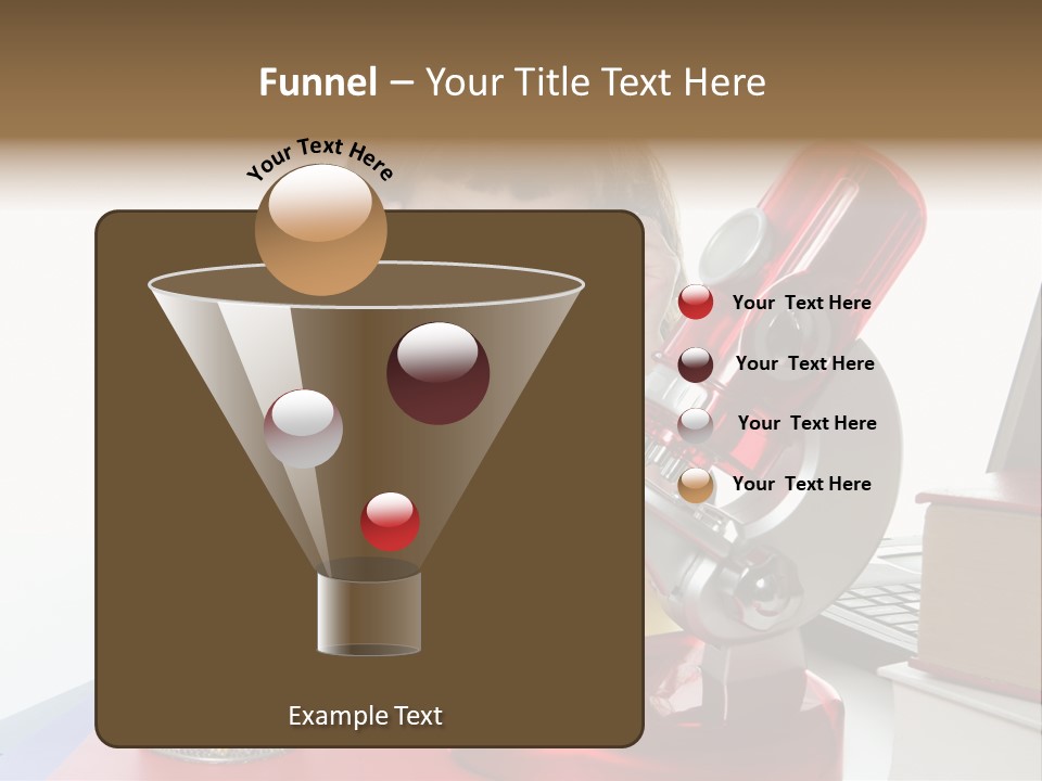 Study White Stationary PowerPoint Template