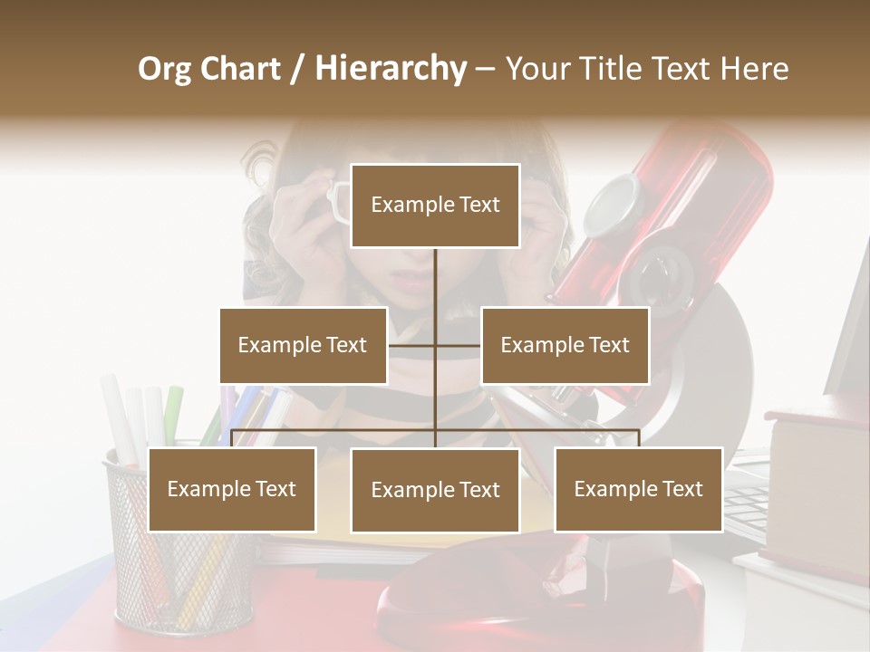 Study White Stationary PowerPoint Template