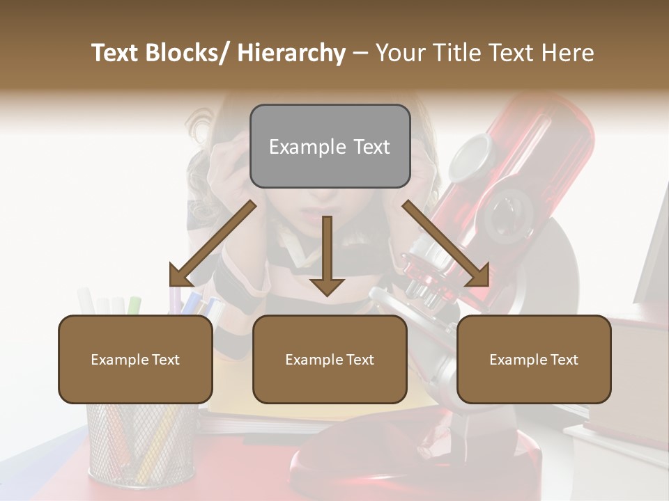 Study White Stationary PowerPoint Template