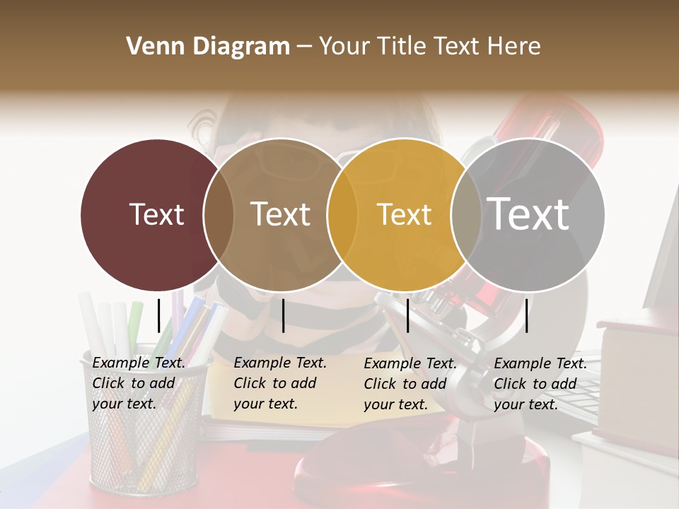 Study White Stationary PowerPoint Template