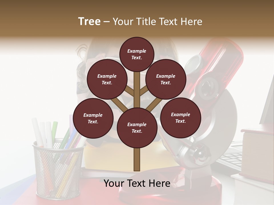 Study White Stationary PowerPoint Template