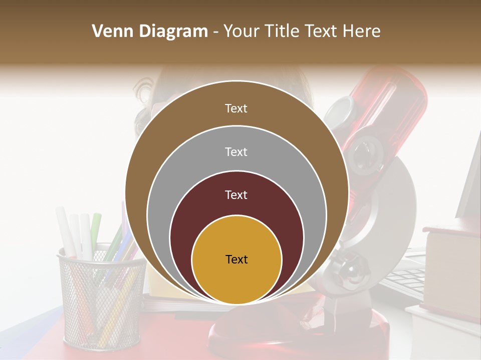 Study White Stationary PowerPoint Template