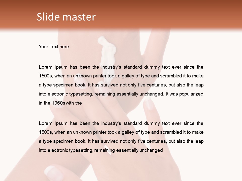 Purity Hands Young PowerPoint Template