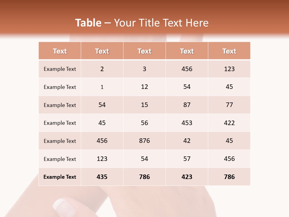 Purity Hands Young PowerPoint Template
