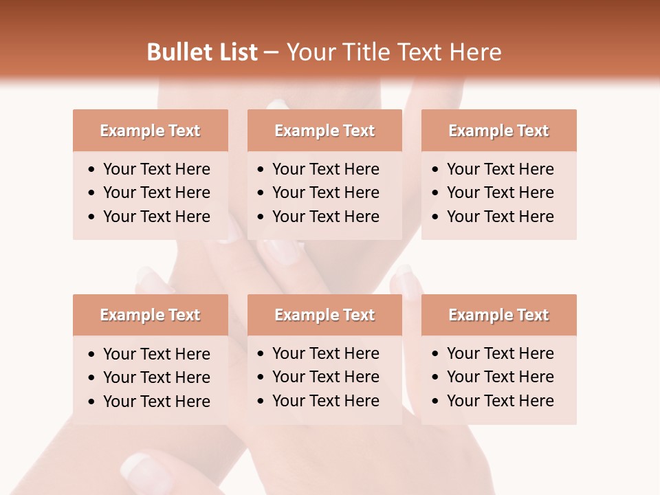 Purity Hands Young PowerPoint Template